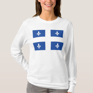 Camiseta Bandeira de Quebeque