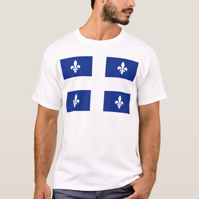 Camiseta Bandeira de Quebeque (Frente)