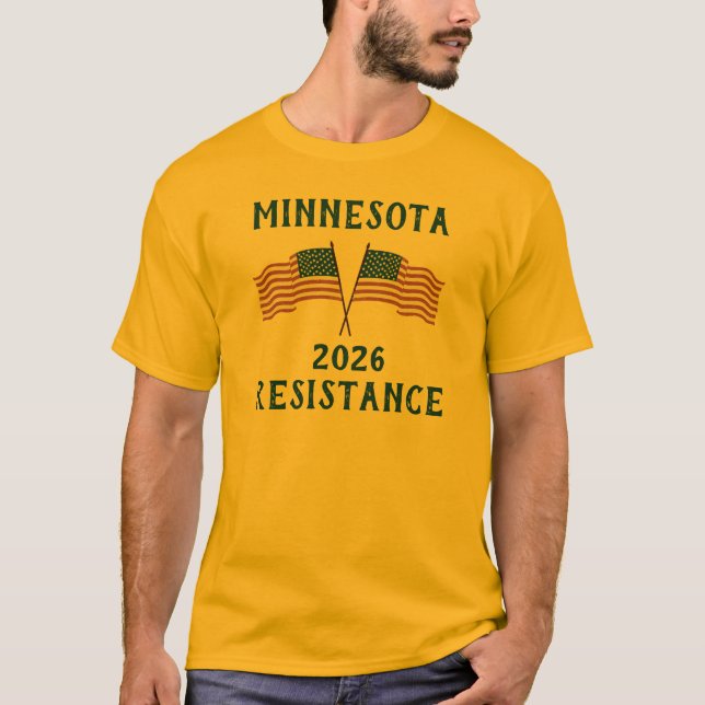 Camiseta Bandeira de Resistência EUA Personalizada  (Frente)