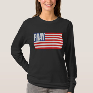 Camiseta Bandeira de Reze O Mundo Precisa De Design de Oraç