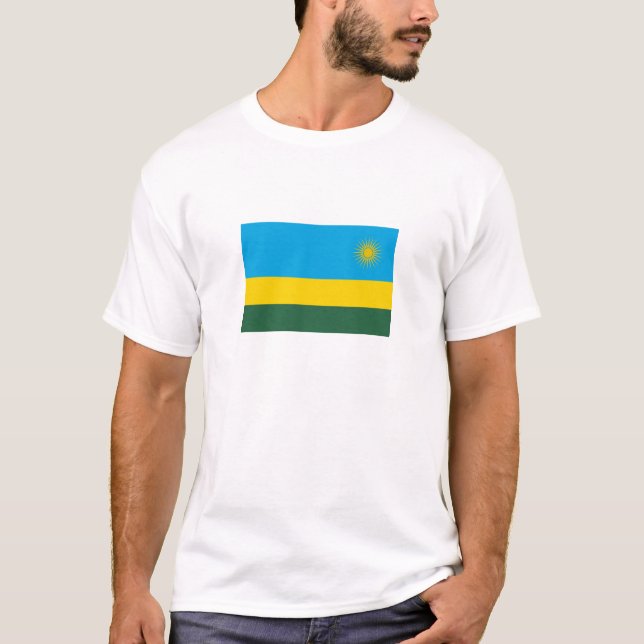 Camiseta Bandeira de Ruanda (Frente)