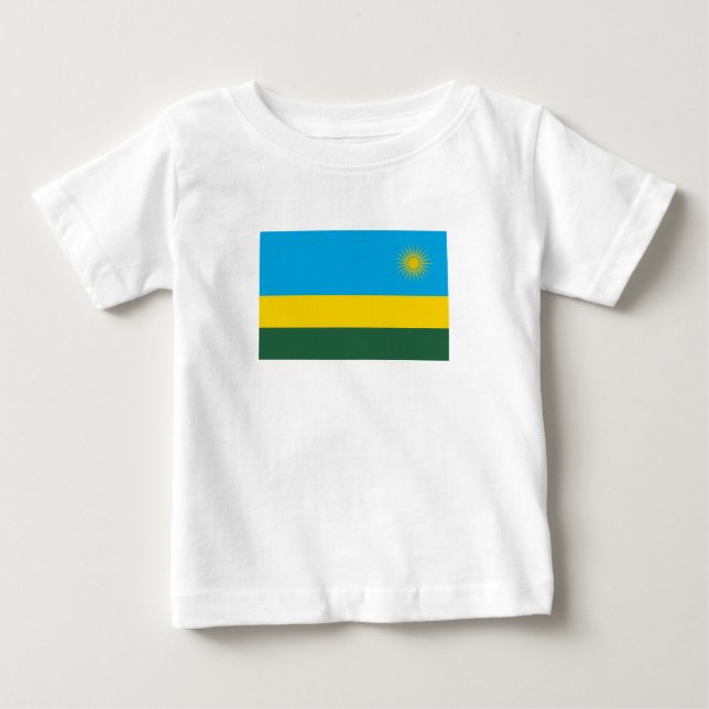 Camiseta Bandeira de Ruanda (Frente)