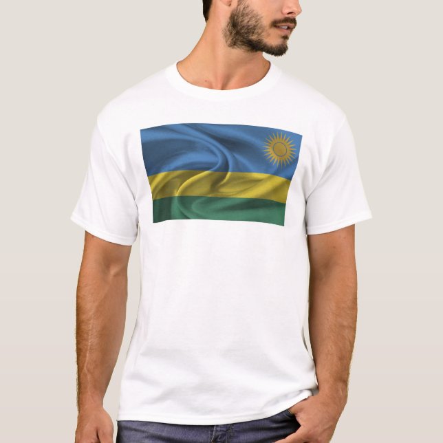 Camiseta Bandeira de Ruanda (Frente)