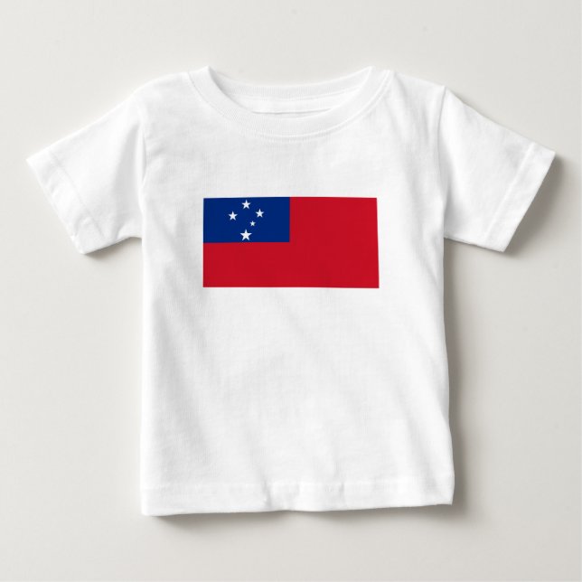 Camiseta Bandeira de Samoa (Frente)