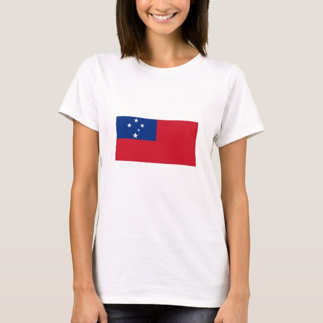 Camiseta Bandeira de Samoa (Frente)