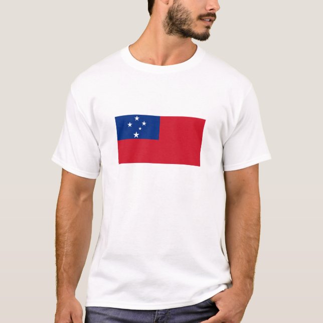 Camiseta Bandeira de Samoa (Frente)