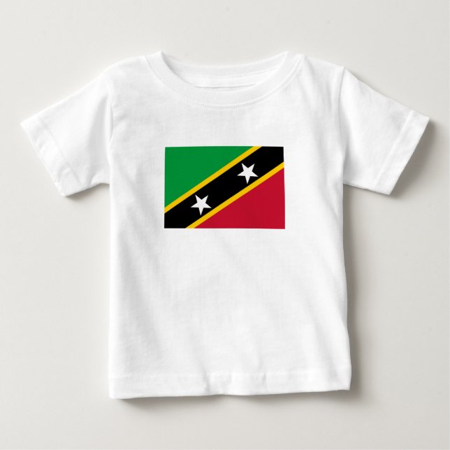 Camiseta Bandeira de São Cristóvão e Nevis (Frente)