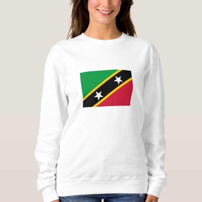 Camiseta Bandeira de São Cristóvão e Nevis (Frente)