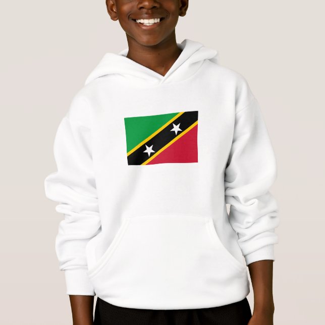 Camiseta Bandeira de São Cristóvão e Nevis (Frente)