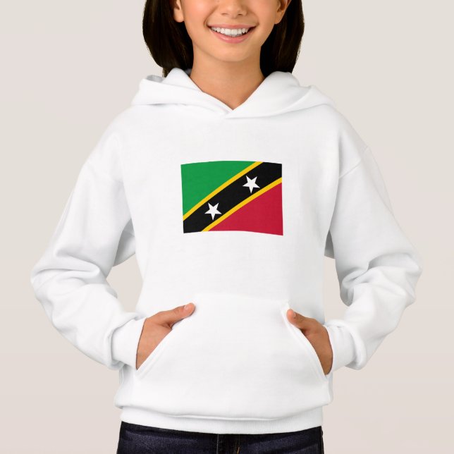 Camiseta Bandeira de São Cristóvão e Nevis (Frente)