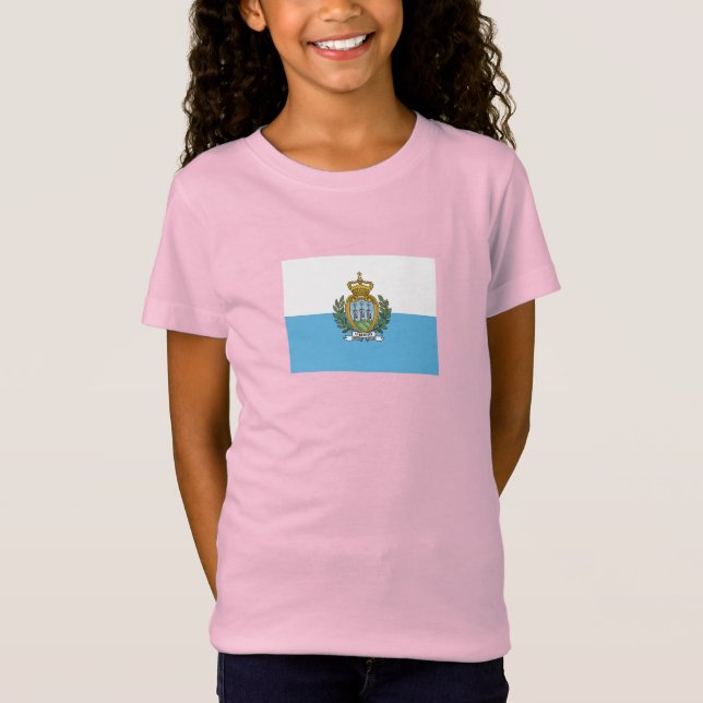Camiseta Bandeira de São Marinho (Frente)