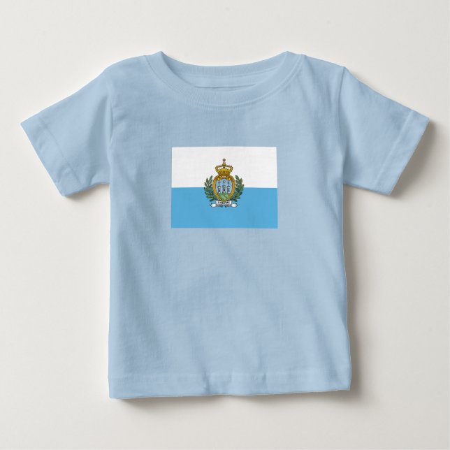 Camiseta Bandeira de São Marinho (Frente)