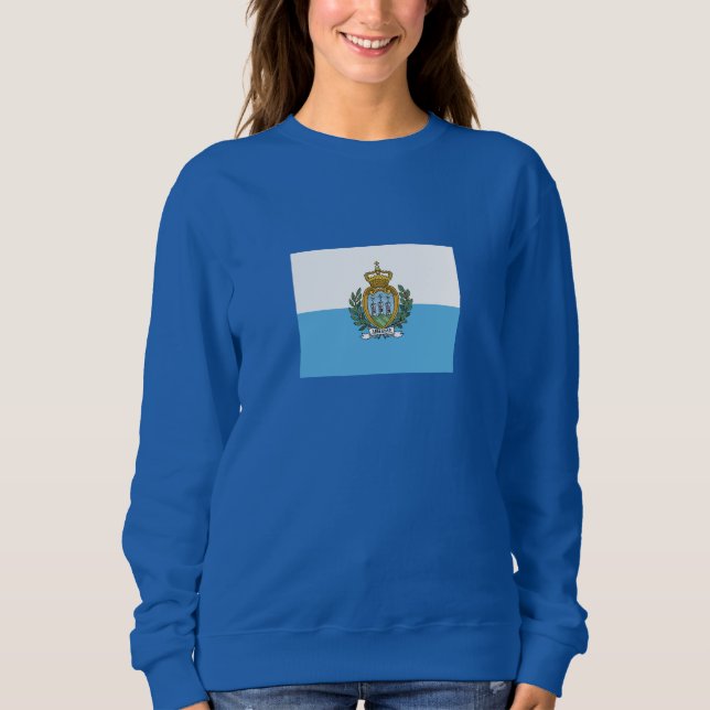 Camiseta Bandeira de São Marinho (Frente)