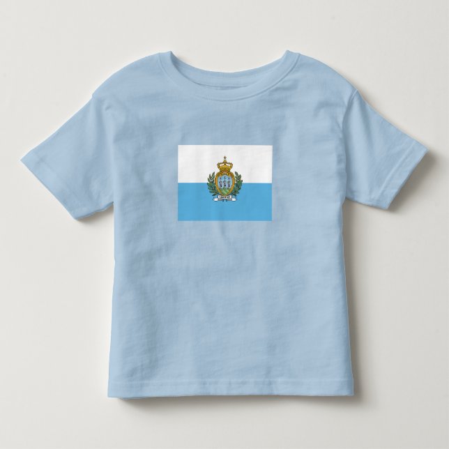 Camiseta Bandeira de São Marinho (Frente)