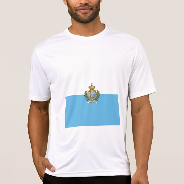 Camiseta Bandeira de São Marino (Frente)
