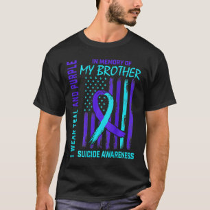 Camiseta Bandeira de Sensibilização para o Suicídio da Fita