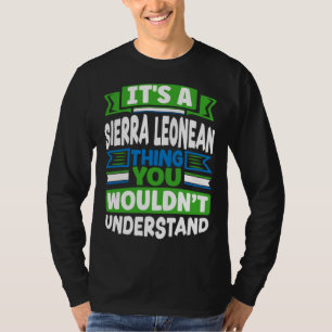Camiseta Bandeira de Serra Leoa da Serra Leoa É uma Serra L