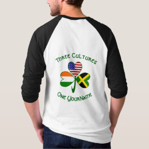 Camiseta Bandeira de Shamrock jamaicano-americano personali
