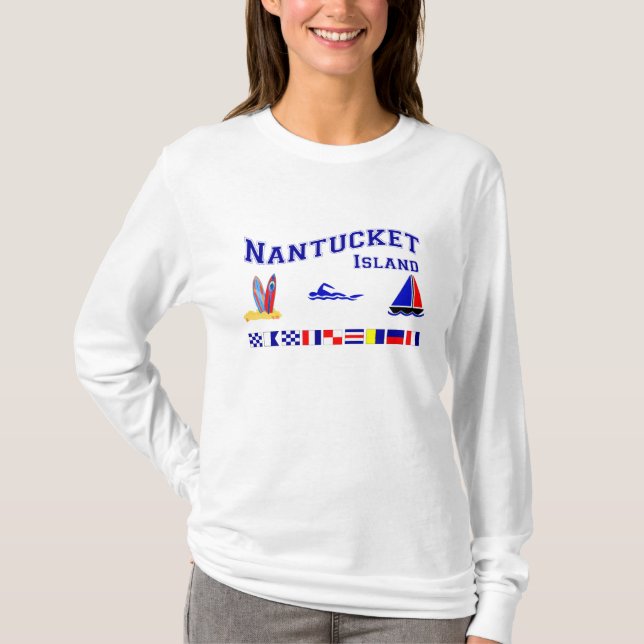 Camiseta Bandeira de sinal das MÃES de Nantucket (Frente)