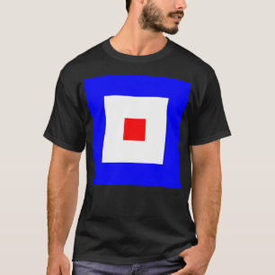 Camiseta Bandeira de Sinalização Marítima Internacional Whi
