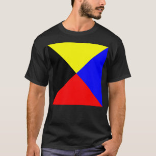 Camiseta Bandeira de Sinalização Marítima Internacional Zul