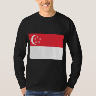 Camiseta Bandeira de Singapura