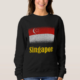 Camiseta Bandeira de Singapura Bandeira de Singapura Bandei