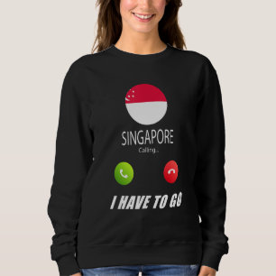 Camiseta Bandeira de Singapura Lembrança Singapura Está Cha