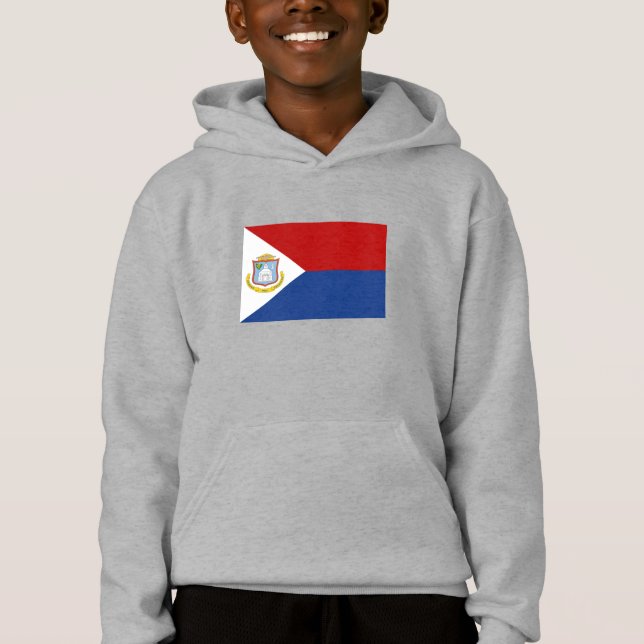 Camiseta Bandeira de Sint Maarten (Frente)