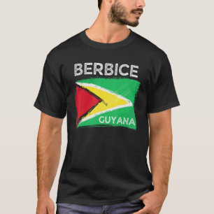 Camiseta Bandeira de Socorro da Guiana   Berbice Guiana Raí