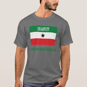 Camiseta Bandeira de Somaliland com nome em somaliano