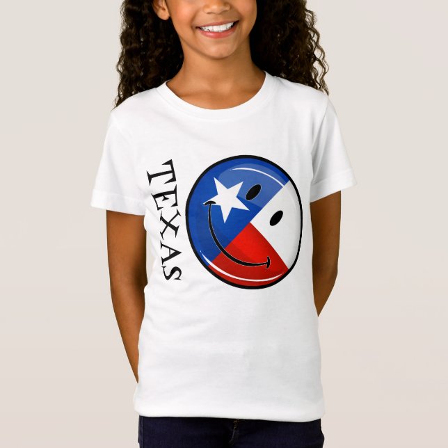 Camiseta Bandeira de sorriso de Texas (Frente)