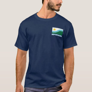 Camiseta Bandeira de Spokane, Estado de Washington