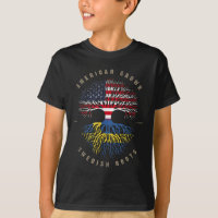 Bandeira de Suecia de Raízes Suecas Americanas Cre