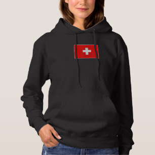 Camiseta Bandeira de suiça com Vintage Swiss National Color