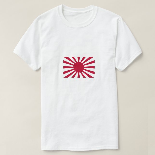 Camiseta Bandeira de Sun de ascensão (Kyokujitsu-ki) (Frente do Design)