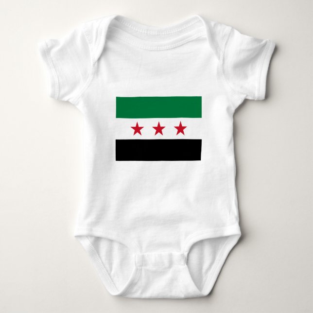 Camiseta Bandeira de Syria - bandeira síria da (Frente)