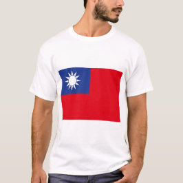 Camiseta Bandeira de Taiwan