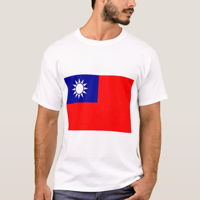 Camiseta Bandeira de Taiwan (Frente)