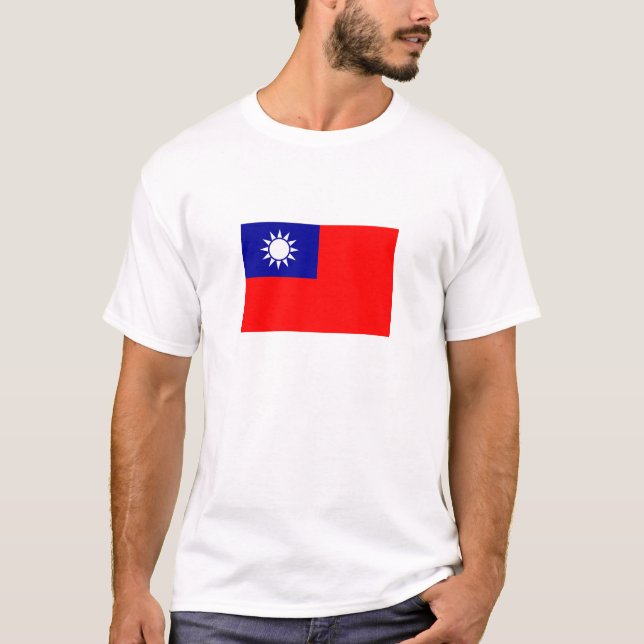 Camiseta Bandeira de Taiwan (Frente)