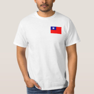 Camiseta Bandeira de Taiwan