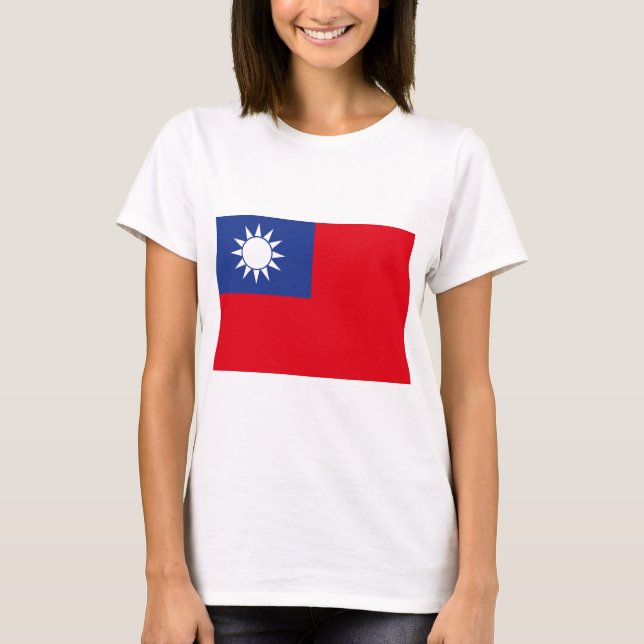 Camiseta Bandeira de Taiwan (Frente)
