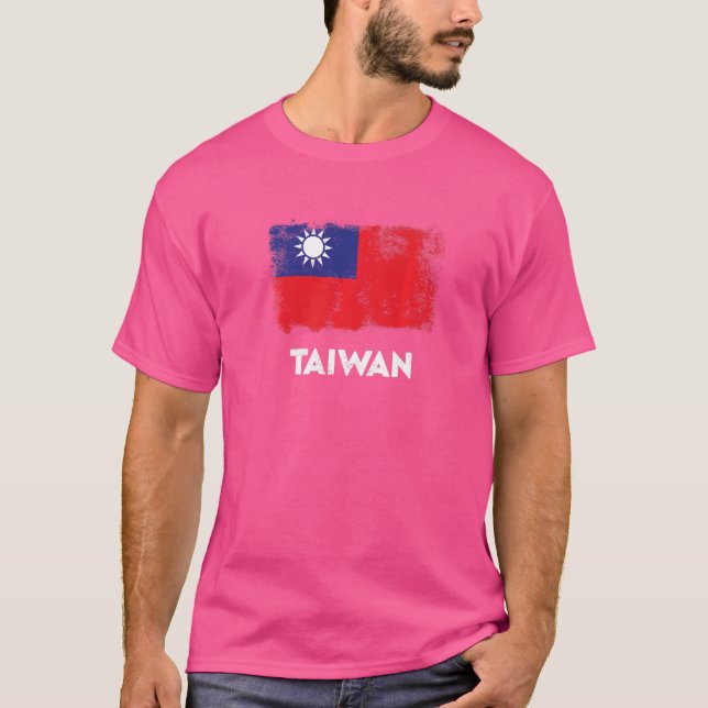 Camiseta Bandeira de Taiwan (Frente)