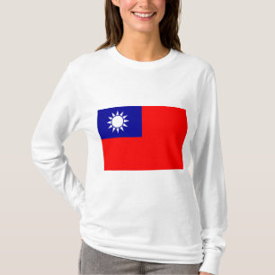 Camiseta Bandeira de Taiwan