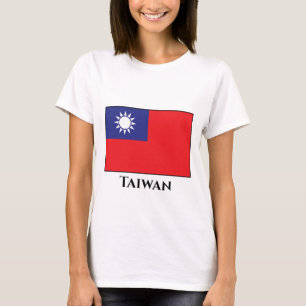 Camiseta Bandeira de Taiwan