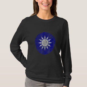 Camiseta Bandeira de Taiwan Emblema taiwanês Rondel Taipei