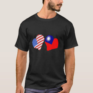 Camiseta Bandeira de Taiwan EUA América Orgulho Taiwanês Ta