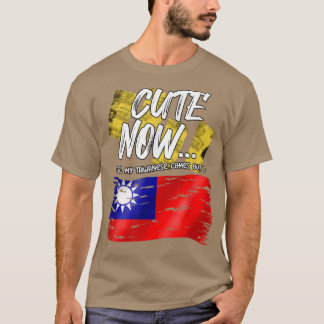 Camiseta Bandeira de Taiwan orgulhosa até aos meus taiwanes