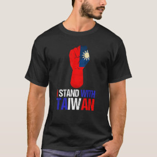 Camiseta Bandeira de Taiwan - Pavilhão de Taiwan - Cores de
