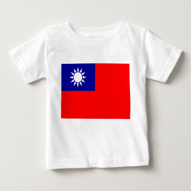 Camiseta Bandeira de Taiwan: República da China, Taipé Chin (Frente)